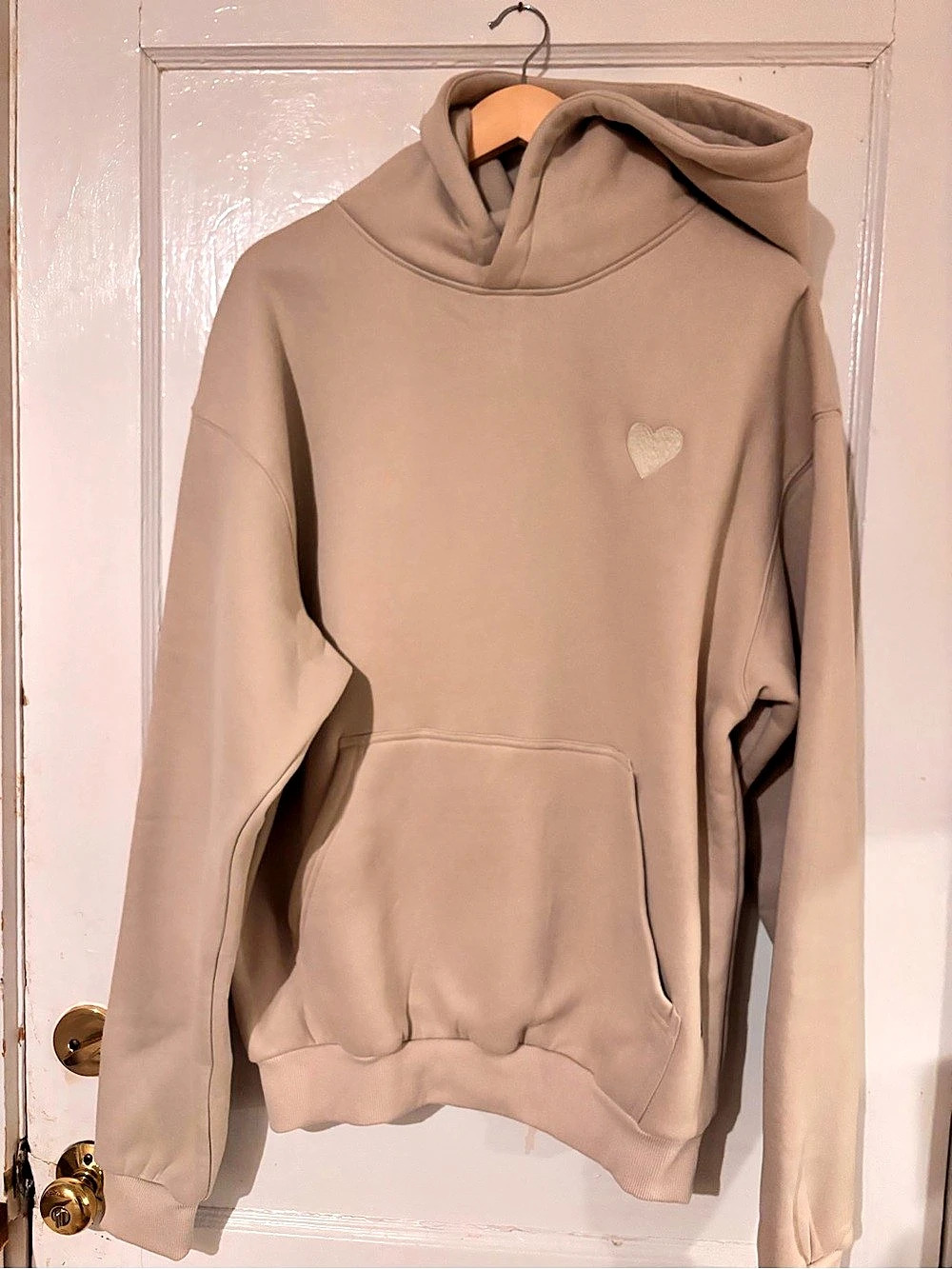 Comfrt Ways to Show Love Hoodie Beige Small